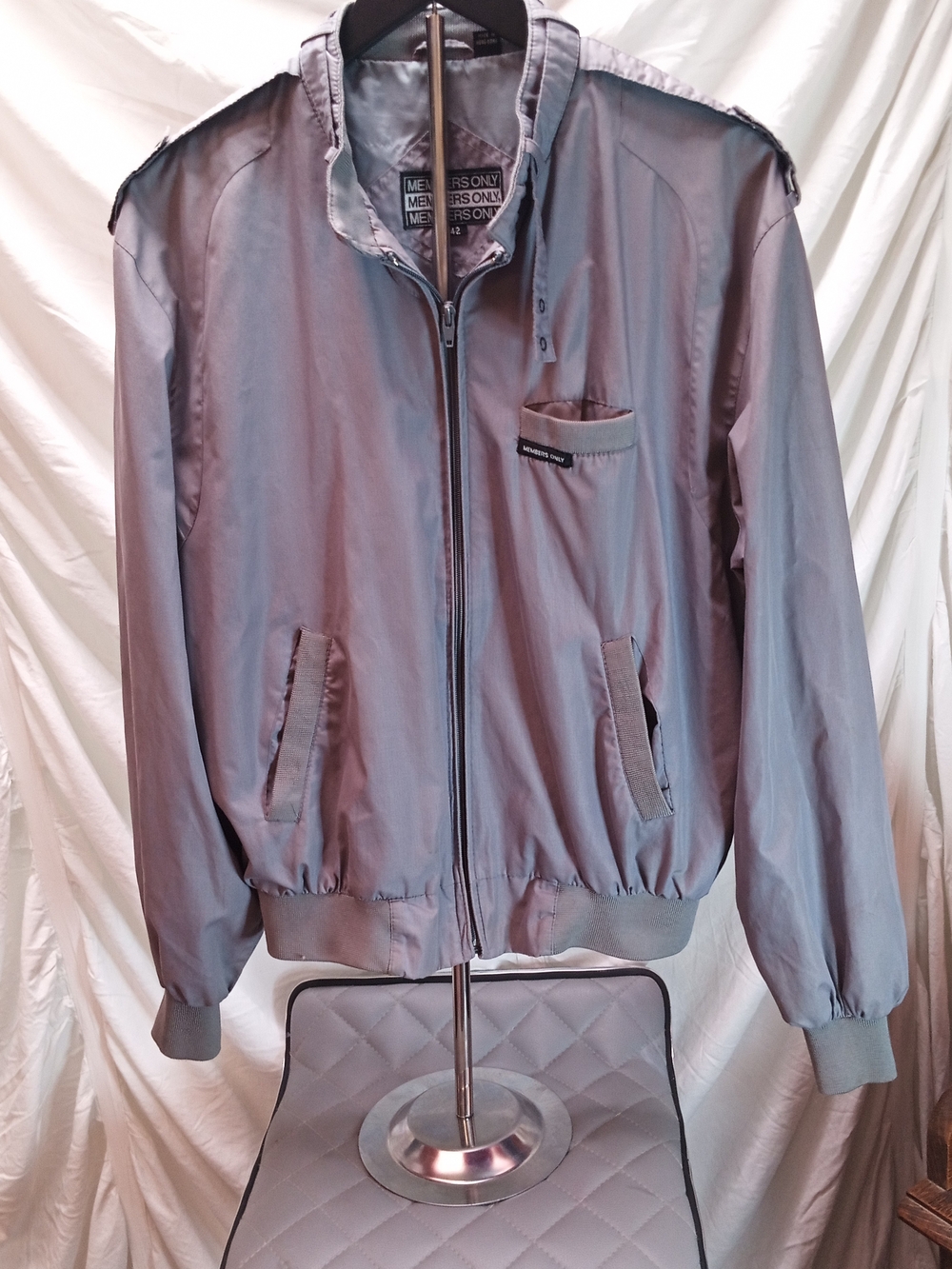 Members Only Light Gray  Lightweight Jacket
